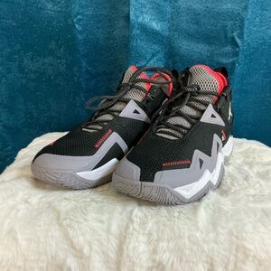 Jordan Black and Red Athletic Shoes